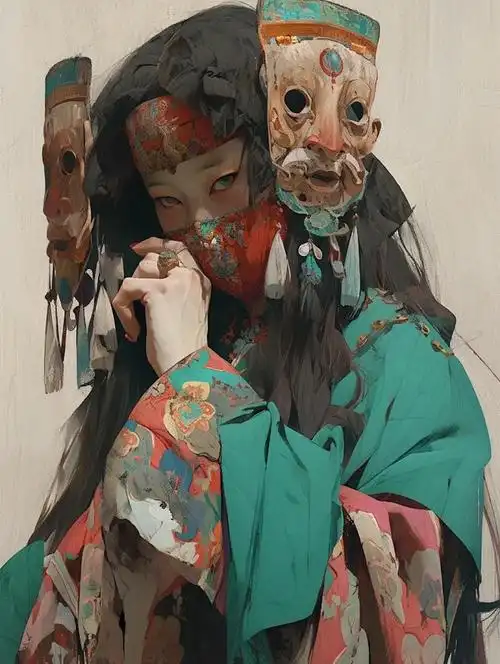 画格：光影之间，明暗交错的人物剪影